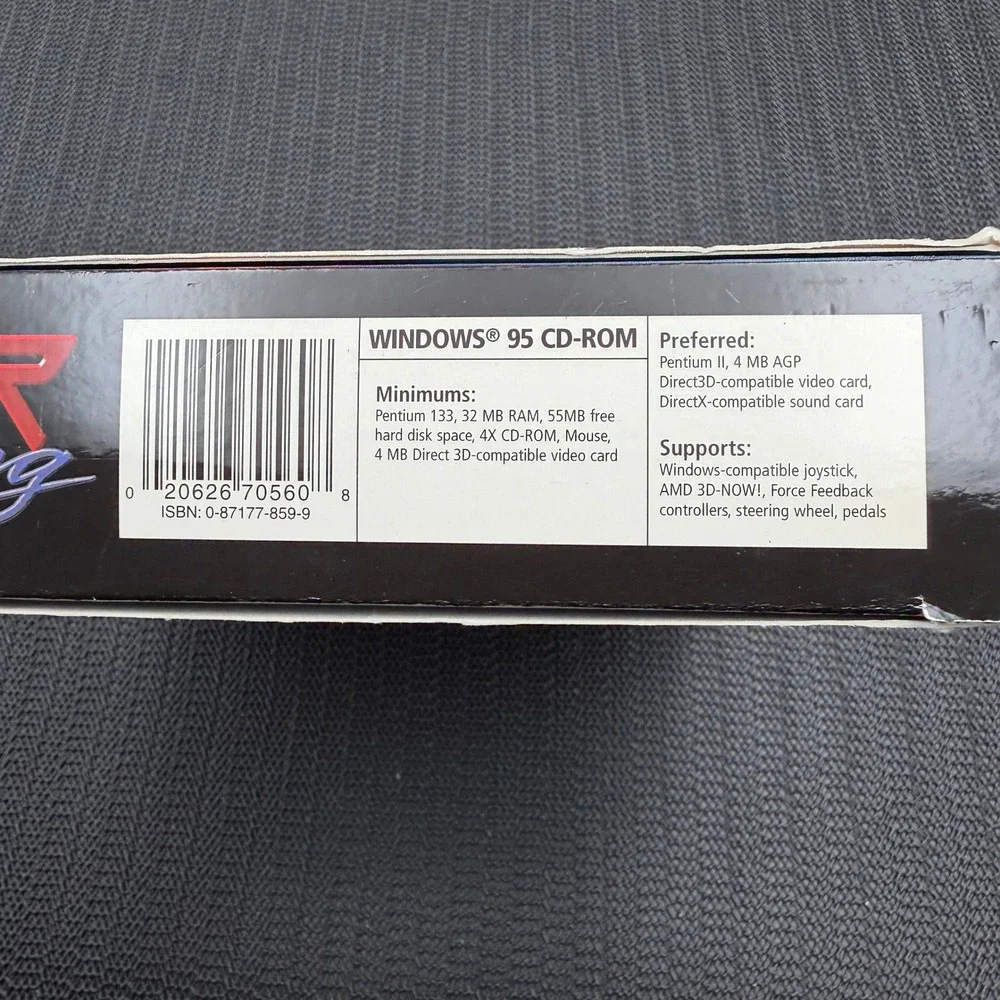 Viper Racing PC Game 1998 Sierra Sports Big Box Windows 95 Dodge Viper GTS-R